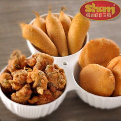 Snacks at sham sweets india